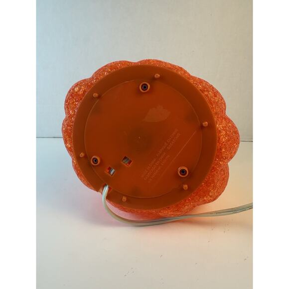 Vintage Melted Plastic Popcorn Light-Up Pumpkin Halloween Jack-o-lantern 1990's - Picture 6 of 6